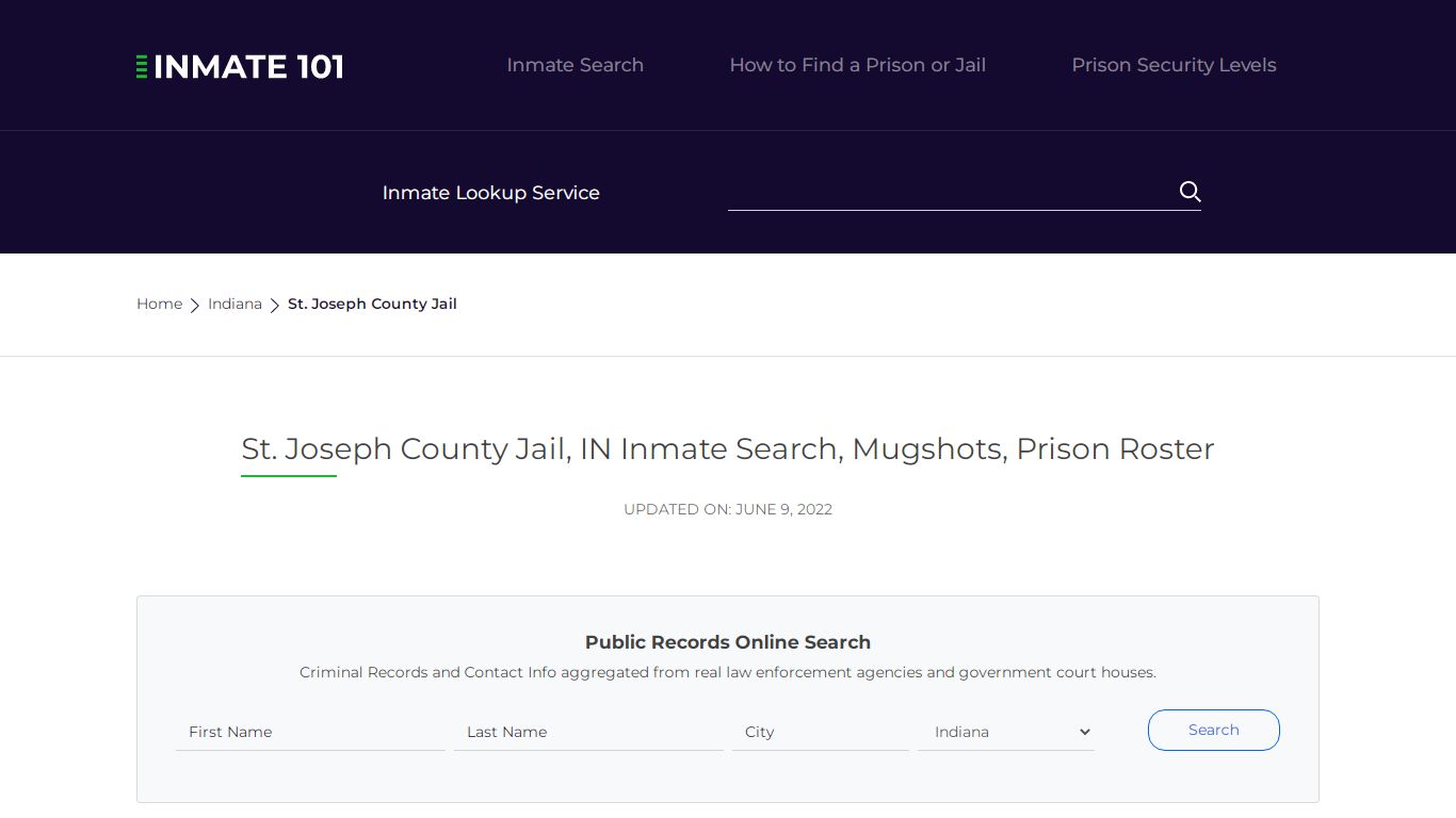 St. Joseph County Jail, IN Inmate Search, Mugshots, Prison Roster